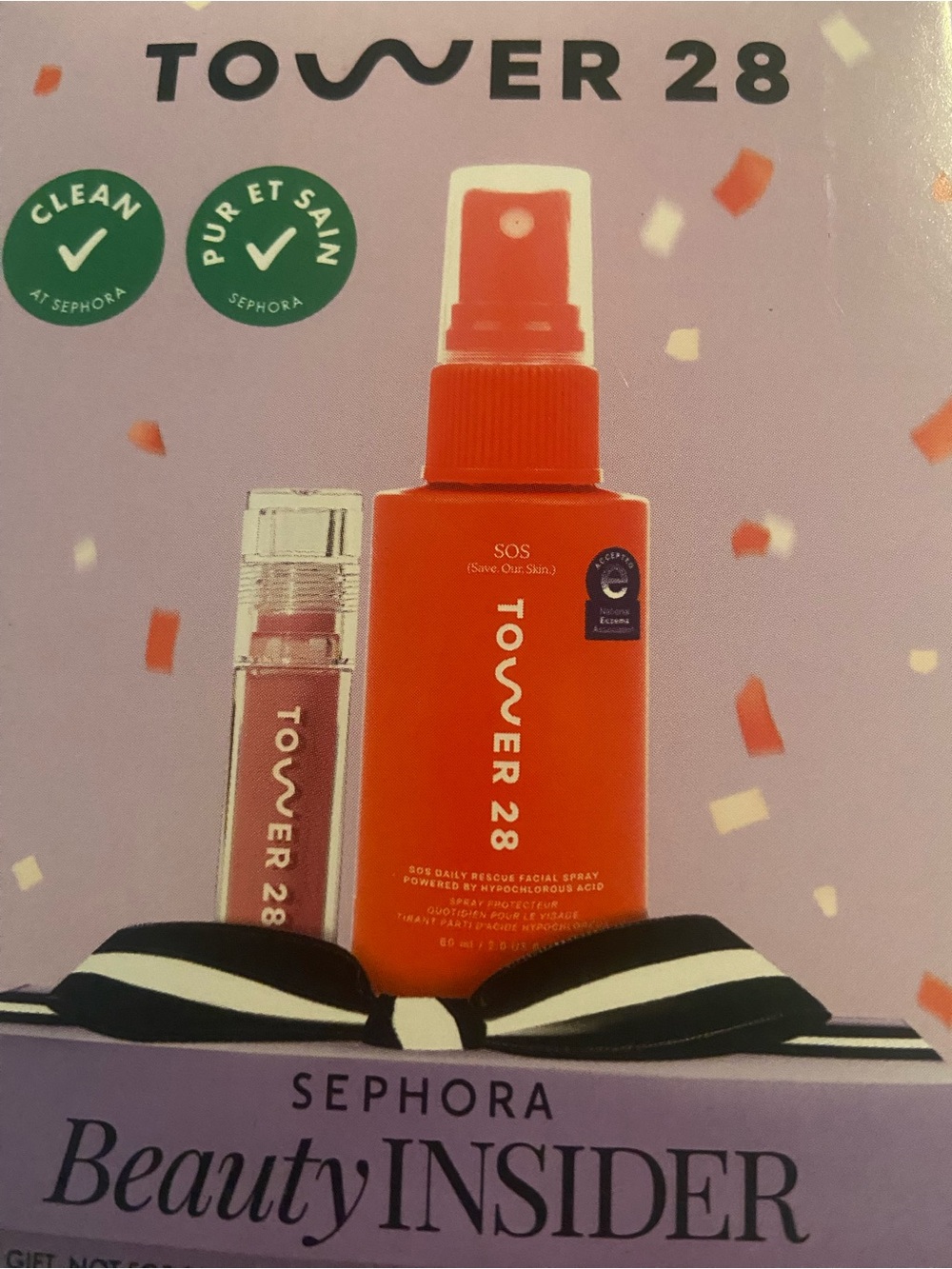 Tower 28 Facial Spray & Lip Gloss Duo — Coral Orange